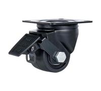 1 ruota universale industriale super resistente da 2 pollici/M16/piastra piatta/baricentro basso con freno in nylon(Flat -Brake)