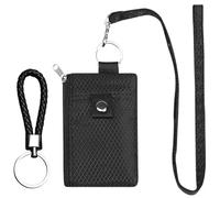 1 Sacca Per Carte Multifunzione E 1 Borsa Chiave, Borsa Per Cartoncino, Borsa Per Carte Antifurto, Adatto Per Viaggi, Lavoro, Viaggio Di Lavoro (Nero).