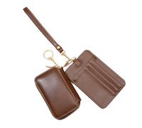 1. Sacchetti staccabili, portachiavi, portafoglio con cerniera, porta carte da polso con portamonete, per viaggi, sport, attività all'aperto, con cerniera intorno al portachiavi, portafogli, Caff