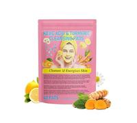 1 sacchetto/40 tamponi esfolianti per la pulizia della curcuma, acido cogico, dissolvenza macchie scure, esfoliano il viso, spugne pulite per la pelle
