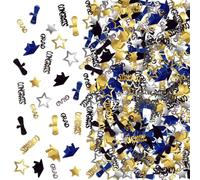 1 sacchetto di coriandoli scintillanti forniture per feste di laurea oro nero blu decorazioni per eventi festa coriandoli da tavolo