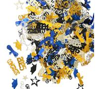 1 sacchetto di coriandoli scintillanti forniture per feste di laurea oro nero blu decorazioni per eventi festa celebrazione decorazione
