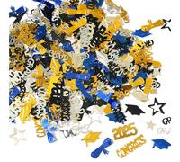 1 sacchetto di coriandoli scintillanti forniture per feste di laurea oro nero blu decorazioni per eventi festa coriandoli da tavolo