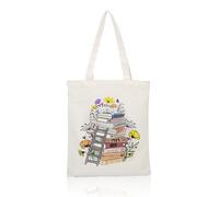 1 sacchetto di tela, borsa a tracolla stampata, borsa pieghevole, borsa per la spesa, sacchetto regalo, sacchetto di imballaggio stampato, borsa in tessuto riutilizzabile, multicolore, 35 x 40 cm