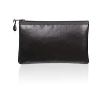 1 sacchetto nero refrattario, impermeabile e ignifugo portadocumenti, custodia per file di dati, borsa portaoggetti, cassetta refrattaria