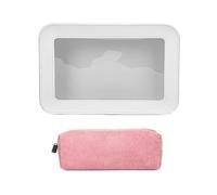 1 Sacchetto Per Il Trucco Trasparente E 1 Sacchetto Di Velluto A Coste, Borsa Per Trucco Impermeabile, Forniture Di Viaggio, Borsa Portatile.