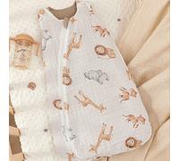 1 Sacco nanna per bambini, stampa a tema leone e cervo su entrambi i lati, morbido e confortevole, adatto per neonati, certificato Oeko-Tex 6-9M,9-12M,1-3M,3-6MAnimaleTessuto