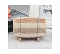 1 salvadanaio a forma di botte di vino in legno per risparmiare