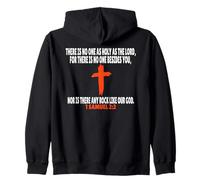 1 Samuele 2:2 Versetti della Bibbia Scrittura Felpa con Cappuccio