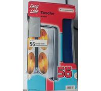 1 San Hama - Custodia - Wallet - Archivierung - per 56 CD/DVD - Blu/Grigio -