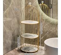 1 Scaffale da Bagno Elegante in Ferro! Design a 3 Livelli, Finitura UV + Tonalità , per Bagni e Toeletti - per Candele e Barattoli, uno di Archiviazione Moderno