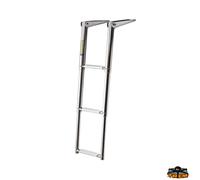 1 Scaletta telescopica da plancetta ribaltabile 3 gradini PER BARCA GOMMONE