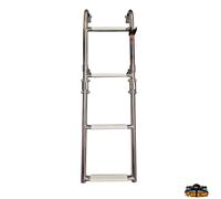 1 Scaletta telescopica da plancetta ribaltabile da murata 5 gradini 260x1150