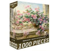 1 Scatola 1000 Pezzi Puzzle - Fiori ad Acquerello, Dimensione 70cm X 50cm, Paesaggio Dipinto ad Olio, Sollievo dallo Stress per Adulti, Arte Decorativa, Regalo Perfetto (Regalo di San Valentino, Regal