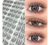 1/scatola 120 Bundles Visone Ciglia Finte Naturale Russo 3D Individuale estensione del ciglio cluster strumento trucco ciglia all'ingrosso