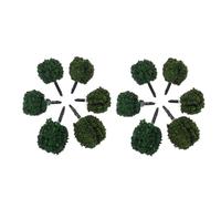 1 Scatola Albero in Miniatura Verde Modello Micro Paesaggio DIY | Plastica, Aspetto Realistico e Lavorazione Fine, Decorazione per Micro Scenari e Mini Giardino