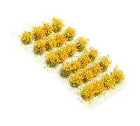 1 Scatola Ciuffo di Vegetazione Simulata Giallo in Plastica | Tagliabile Liberamente, Aspetto Realistico, Finitura Curata, Decorazione Paesaggio