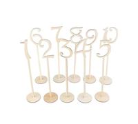 1 scatola da tavolo numero segni in legno matrimonio cifra desktop con forma rotonda supporto base fidanzamento festa banchetto decorazione tavolo titolare