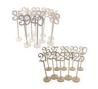 1 scatola da tavolo numero segni in legno matrimonio cifra desktop con forma rotonda supporto base fidanzamento festa banchetto decorazione tavolo titolare