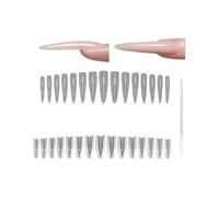 1 scatola di extension per unghie ovali affusolate ad effetto rapido, facile applicazione per stili di vita frenetici, migliora la bellezza in pochi minuti, forma ovale affusolata per extension per