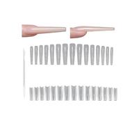 1 scatola di unghie artificiali di forma ovale affusolata, che offrono un look elegante e possono essere indossate tutto il giorno per ogni occasione. Set professionale di unghie in ABS