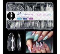 1 Scatola Diamanti Falsi Chiodi A Copertina Piena Chiodi Premere Chiodi Artificiali Chiodi Morbidi Gels Suggerimenti Manicure