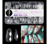1 Scatola Diamanti Falsi Chiodi A Copertina Piena Chiodi Premere Chiodi Artificiali Chiodi Morbidi Gels Suggerimenti Manicure