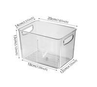 1 Scatola For Alimenti In Stile Cassetto For Frigorifero, Macchina For Imballaggio Di Frutta, Supporto For Ripiano, Contenitore For Alimenti Trasparente For Frigorifero(S 1PCS)