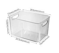 1 Scatola For Alimenti In Stile Cassetto For Frigorifero, Macchina For Imballaggio Di Frutta, Supporto For Ripiano, Contenitore For Alimenti Trasparente For Frigorifero(M 1pcs)