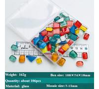 1 Scatola Multicolore Vetro Mosaici Mano Materiali Fai da Te Foto Cornice Craft
