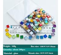 1 Scatola Multicolore Vetro Mosaici Mano Materiali Fai da Te Foto Cornice Craft