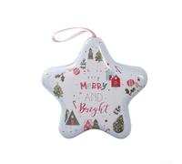 1 scatola per caramelle a forma di barattolo di latta, scatola a forma di barattolo di latta, scatola per caramelle di Natale, contenitore per dolcetti festivi, scatola decorativa per feste