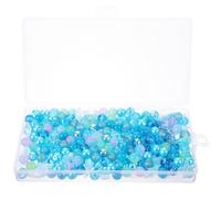 1 Scatola Perline Gioiello Serie Mare in Cristallo Artificiale | Superficie Liscia, Facili da Infilare, per Bracciali e Accessori Chioma, Uso Creativo Multi Progetto