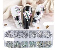 1 Scatola Shell per Unghie Abalone Texture Fiocchi di Pietra 3d Charms Decorazione di Arte Del Chiodo Kawaii Irregolare Marmo Fetta di Manicure