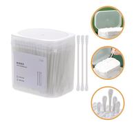 1 scatola tamponi in cotone a doppio estremità di cotone a orecchio.