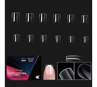 1 scatola trasparente unghie finte coperture complete stick on unghie premere sulle unghie unghie artificiali gel morbidi punte manicure forniture