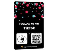 1 Scheda Tap Recensione Sociale | Rivedi il codice QR | Scheda di revisione senza contatto | NFC Tap Card | Uso illimitato delle carte nfc