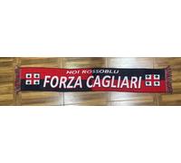 1 sciarpa cagliari jaquard tipo lana soccer scarf bufanda calcio