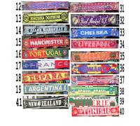 1 sciarpa CALCIO CITTA EUROPA SCIARPA TIFOSO AMERICA CITTA EUROPEE AMERICA cc