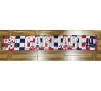 1 sciarpa forza cagliari jaquard tipo lana 1920 soccer scarf bufanda calcio cc
