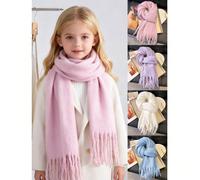 1 sciarpa incrociata con simpatico coniglio di peluche, accessorio unisex per bambini autunno/inverno, adatto per l'uso quotidiano, scuola, attività all'aperto, feste, regali di Natale, servizi fotogr