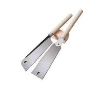 1 sega a mano giapponese SK5 con lama flessibile, manico in legno a filo, estrazione a coda di rondine, for utensili fai da te for la lavorazione del legno a umido e a secco(Double Edged Saw)