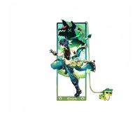 1 segnalibro in metallo con catena per gli appassionati di videogiochi (Kinich)