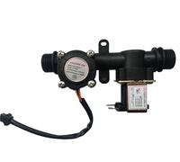 1 sensore di flusso d'acqua G1/2 + elettrovalvola, una valvola in plastica 1-30 l/min