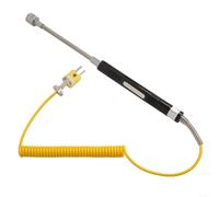 1 sensore di temperatura, termocoppia tenuta a mano, tipo K, strumento di misurazione termico per applicazioni industriali, ampia gamma di misurazioni, modello NR-81530, tipo K, circa 1,5 m, lunghezza