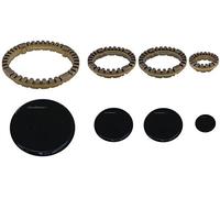 1 SERIE SPARTIFIAMMA CUCINA GAS ARISTON-INDESIT ANELLI + PIATTINI IN OTTONE 4 PEZZI COD S 0228