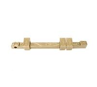 1 serratura a cilindro scorrevole in ottone anticato - fibbia for porta resistente for la sicurezza di porte, finestre, recinzioni(56cm)