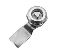 1 serratura multifunzione in acciaio inox per armadio elettrico, serratura triangolare per ascensore e scala mobile. (Triangle with key)