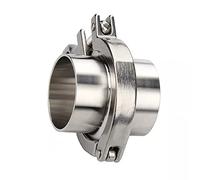 1 Set 1.5''-6-1/4'' Ghiera di saldatura for tubi flangiati sanitari + Tri Clamp + Guarnizione in PTFE o silicone Triclamp in acciaio inossidabile SUS SS 304(168mm X OD 183mm)