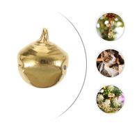 1 set 100 pezzi 12 mm campanelle natalizie campane in metallo fai da te (dorate)